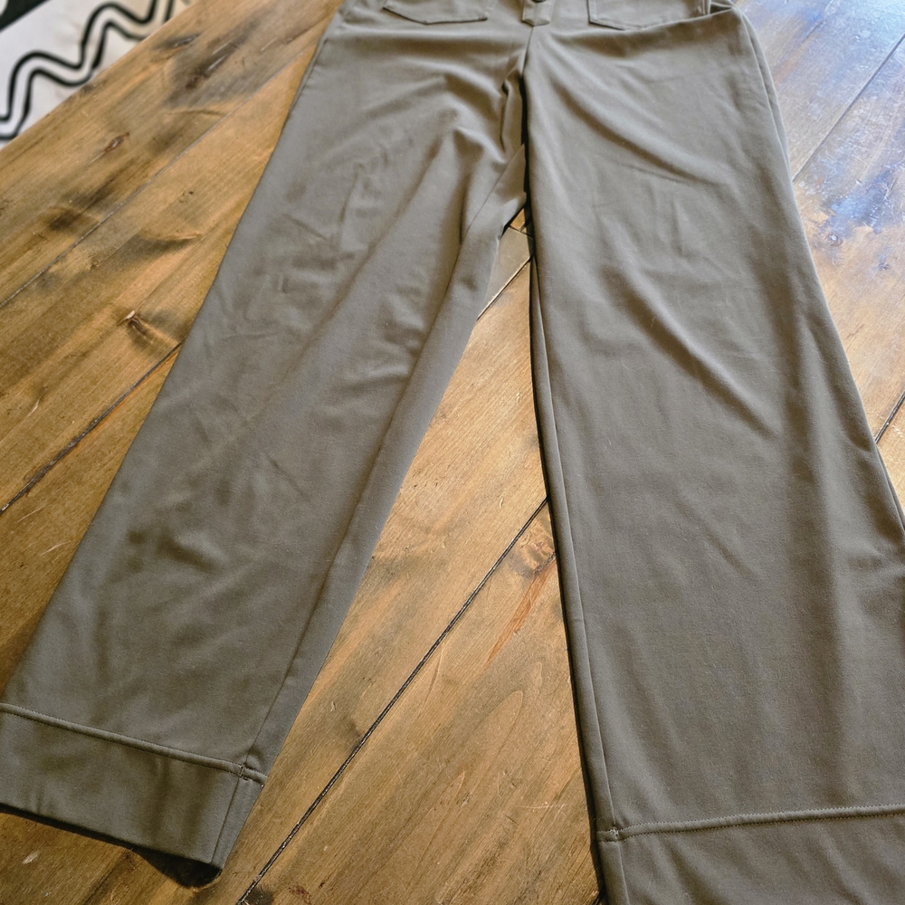 Olive Green Halara DayStretch High Waisted Pockets Straight